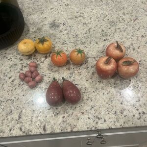 Decorative Marble Fruit Set